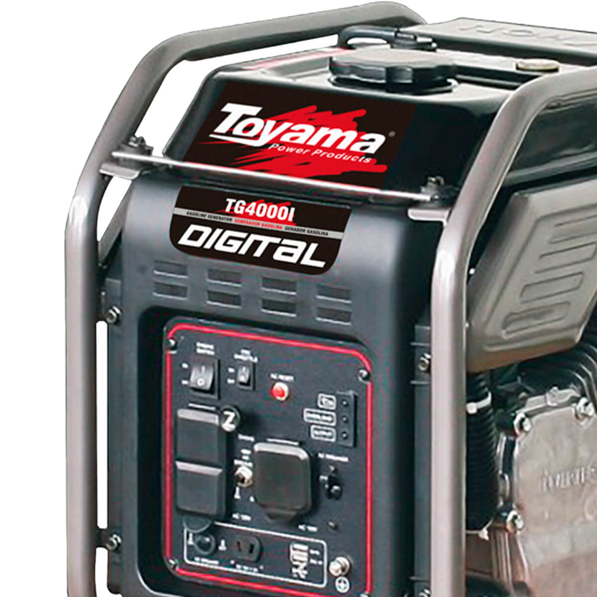 Gerador a Gasolina Digital Monofásico 4kva Tg4000i 127v Toyama